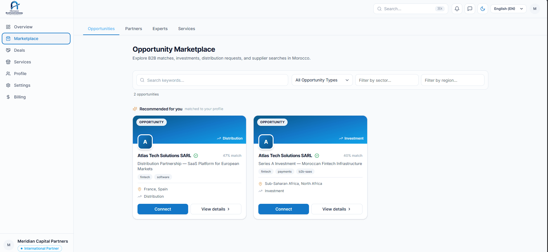 Opportunity marketplace